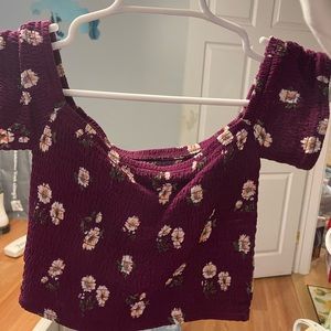 Forever 21 off the shoulder crop top